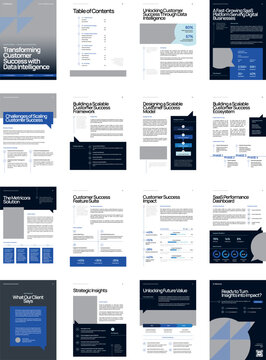 Digital SaaS Customer Success Case Study Booklet Brochure V1