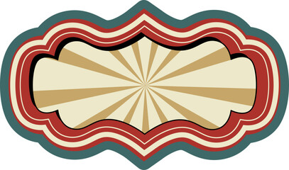 Retro Circus Frame © klyaksun