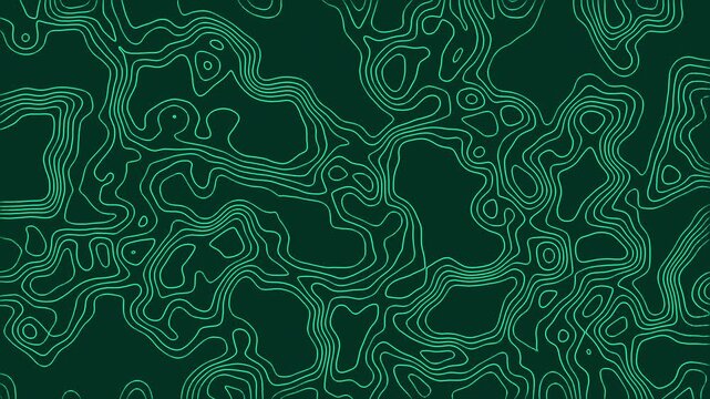 Teal topographic contour map with faint lines for geography textbooks, educational presentations, cartography projects, and environmental reports.