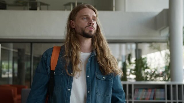 Caucasian man guy male student failure unsuccessful mobile phone result reading bad news online losing annoyed irritated worried with smartphone in university academy studying difficulty problem app