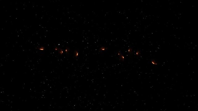 Epic Fails Text Neon Reveal Animation With Fire Effect - Glowing Word