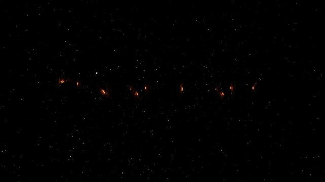 Final Call Text Neon Reveal Animation With Fire Effect - Glowing Word