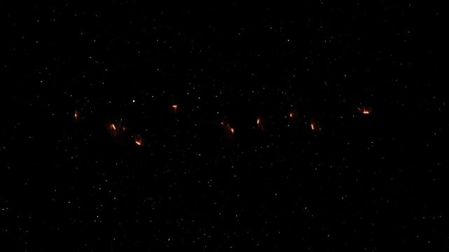 Insta Live Text Neon Reveal Animation With Fire Effect - Glowing Word