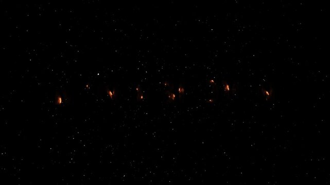 Mind Blown Text Neon Reveal Animation With Fire Effect - Glowing Word