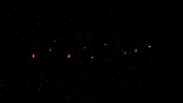 My Mistake Text Neon Reveal Animation With Fire Effect - Glowing Word