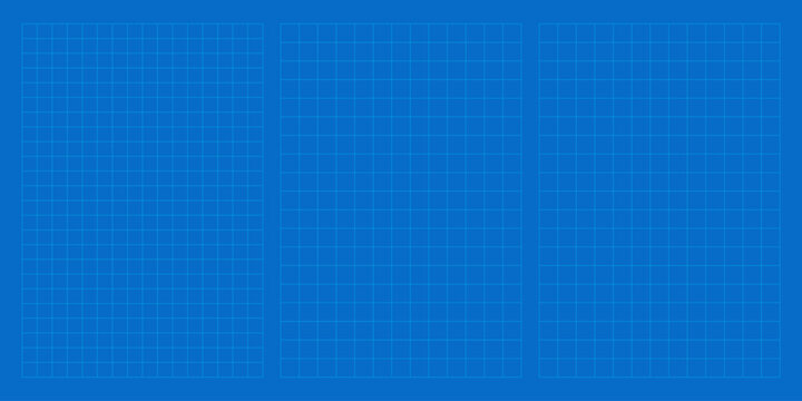 Paper grid overlay for blueprint bg, scan template. Digital technical graph and HUD linear element, vector texture. Architectural data layout, technical notebook page, millimeter mat builder effect