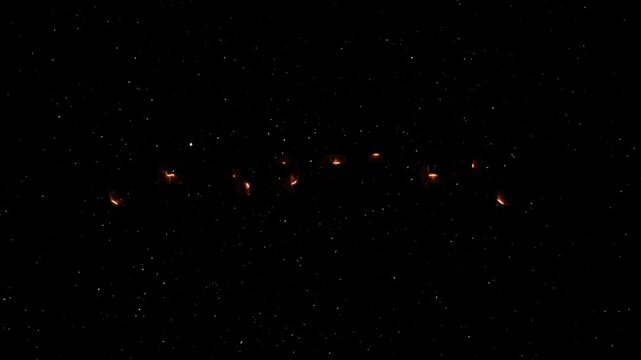 Share This Text Neon Reveal Animation With Fire Effect - Glowing Word