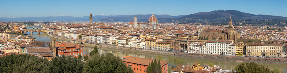 Obraz premium Florence - The cityscape from Piazza Michelangelo