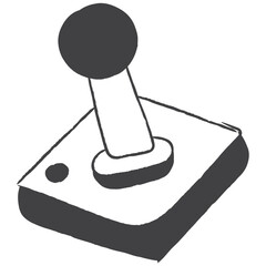 arcade game controller hand drawn icon © Adriansyah