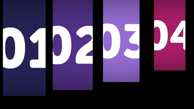 Multiscreen Layout Scale X4 07 &ndash; Animated Multi Screen Grid with Smooth Scaling Motion, Modern Digital Display Layout for Video, Broadcast and Media Content