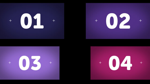 Multiscreen Layout Scale X4 10 &ndash; Animated Multi Screen Grid with Smooth Scaling Motion, Modern Digital Display Layout for Video, Broadcast and Media Content