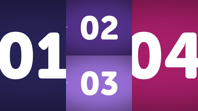 Multiscreen Layout Scale X4 19 &ndash; Animated Multi Screen Grid with Smooth Scaling Motion, Modern Digital Display Layout for Video, Broadcast and Media Content