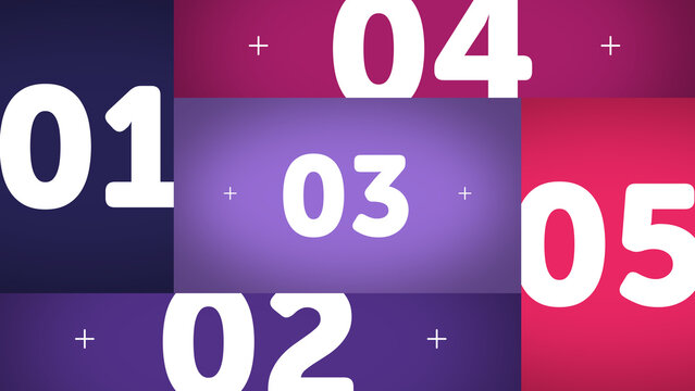 Multiscreen Layout Scale X5 14 &ndash; Animated Multi Screen Grid with Smooth Scaling Motion, Modern Digital Display Layout for Video, Broadcast and Media Content