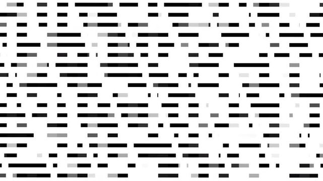 Horizontal dashed lines on white background pattern. Suitable for graphic design projects, website backgrounds, and print materials. Bold and modern design.