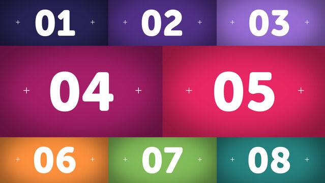 Multiscreen Layout Scale X8 04 &ndash; Animated Multi Screen Grid with Smooth Scaling Motion, Modern Digital Display Layout for Video, Broadcast and Media Content