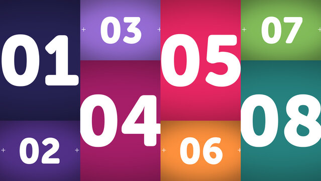 Multiscreen Layout Scale X8 05 &ndash; Animated Multi Screen Grid with Smooth Scaling Motion, Modern Digital Display Layout for Video, Broadcast and Media Content