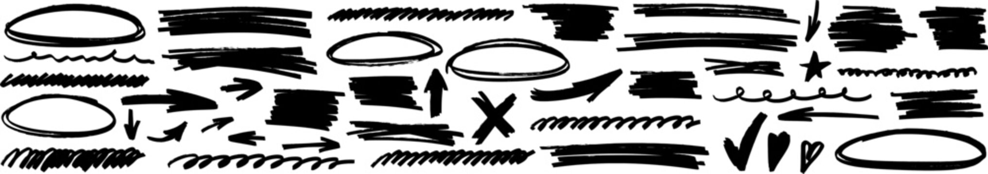Gentle highlight and marker create focus, highlight moves on the line as arrow leads, marker supports circle, pen, underline and stroke.