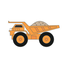 Obraz premium illustration of a mining truck