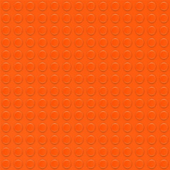Obraz premium Realistic orange plastik constructor seamless background. Vector illustration