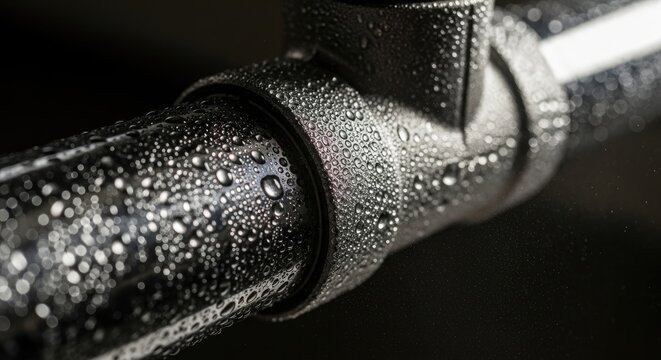 Leaking Pipe with Condensation - Water Damage.