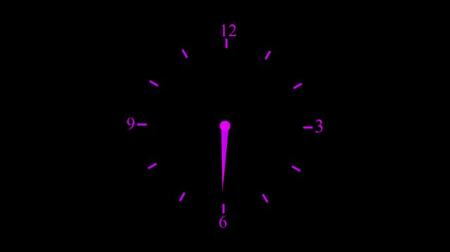  wall clock hours icon smooth effect sign symbol on black background .
