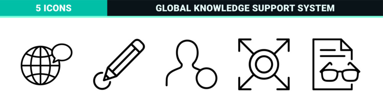 minimalist Monoline Information and Data Navigation Icon Set Featuring Clean Geometric Line Art for Universal Web and App Interfaces