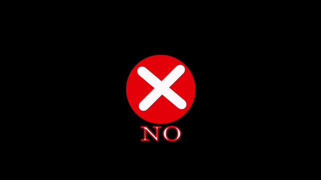 No red cross mark icon vector for rejection and error notifications. Red cross symbol for negative feedback and task cancellation. No mark icon for intuitive digital interfaces and user prompts.