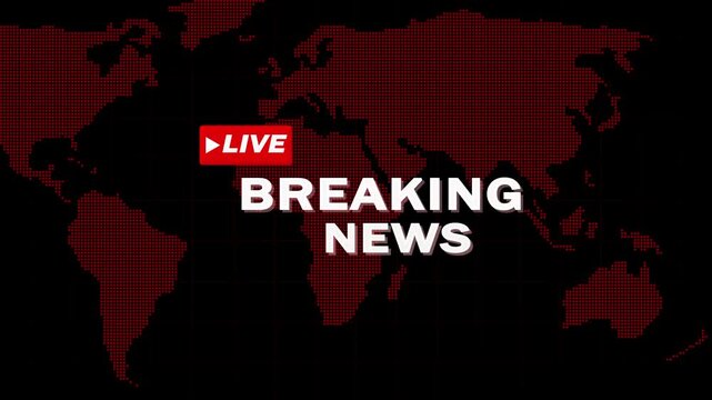 Global news coverage breaking graphic . Global coverage symbol for urgent news alerts and international updates. Breaking news graphic for digital news platforms and media interfaces.