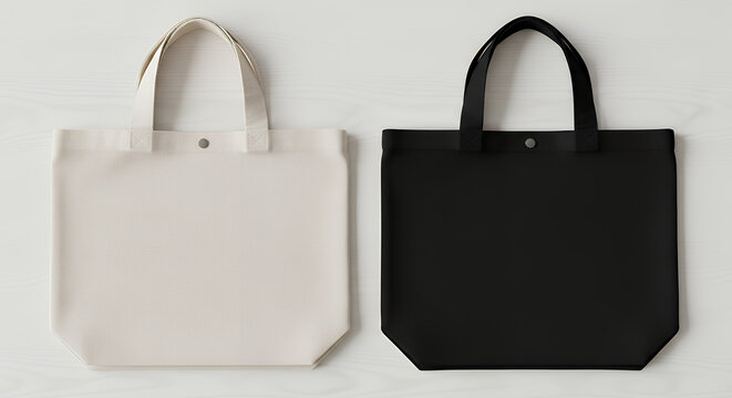 Canvas bag mockup of a fabric tote with a handle available in black and white cotton ideal for eco-friendly shopping and grocery carrying tote bag mockup mockup fabric bag tote blank canvas cloth desi