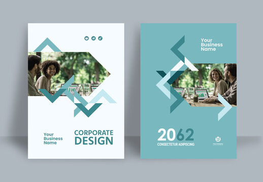 Modern Eco Friendly Sustainability Annual Report Cover and Company Profile Template.	
