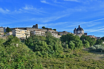 Obraz premium Montefiascone dai sentieri della via Francigena, Tuscia, Lazio