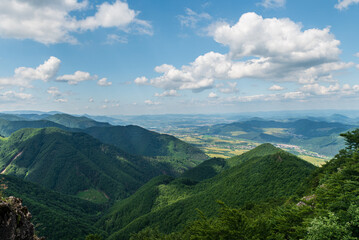 Obraz premium View from Sokolie hill in Mala Fatra mountains in Slovakia