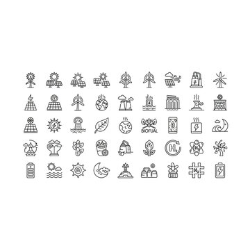 A collection of various black and white chinese characters