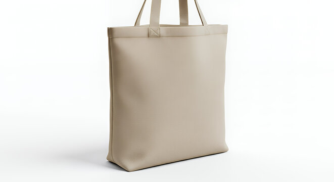 Tote bag canvas fabric cloth shopping sack mockup blank template isolated on white background tote bag mockup mockup fabric bag tote blank canvas cloth design eco fashion cotton shopping empty backgro