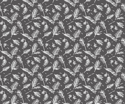 Black and white seamless pattern