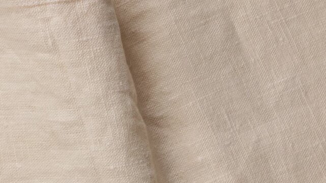 natural fabric texture vanilla linen top view