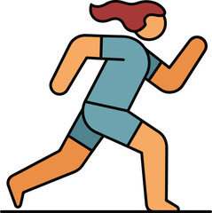 Fototapeta premium woman running in athletic wear