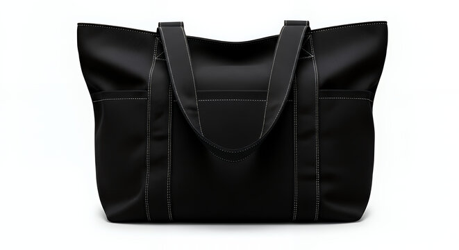 Black fabric canvas bag mockup cutout tote bag mockup mockup fabric bag tote blank canvas cloth design eco fashion cotton shopping empty background