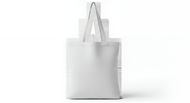 Fabric cotton linen shopping sack tote bag isolated on white transparent background png reusable white grocery shopping bag mockup template for design copy space eco friendly zero waste tote bag mocku