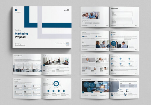 Content Marketing Proposal Template Landscape