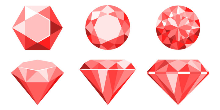 Diamond vector image. A realistic image of a crystal gemstone for your design. An element of luxury and wealth for a jewelry store.