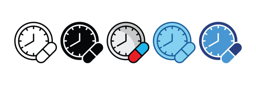 Dose  Icon Set Multiple Style Collection