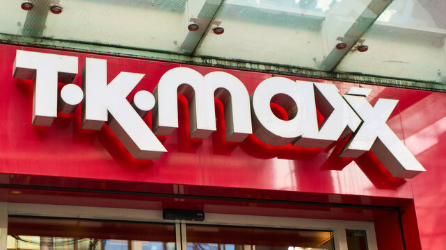 MANNHEIM, GERMANY - March 12th 2026 - Photo Of Tk Maxx Retail Storefront Discount Shopping Affordable Fashion Consumerism And Retail Therapy In Germany