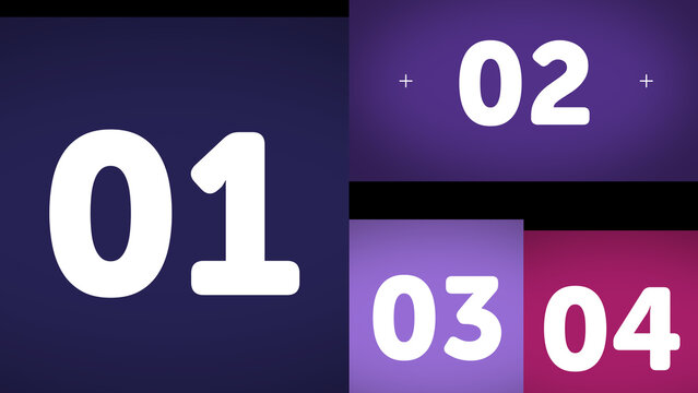 Multiscreen Layout Position X4 22 &ndash; Dynamic Multi Display Animation, Moving Screen Panels Layout, Modern Video Wall Presentation for Media, Technology and Branding Showcase