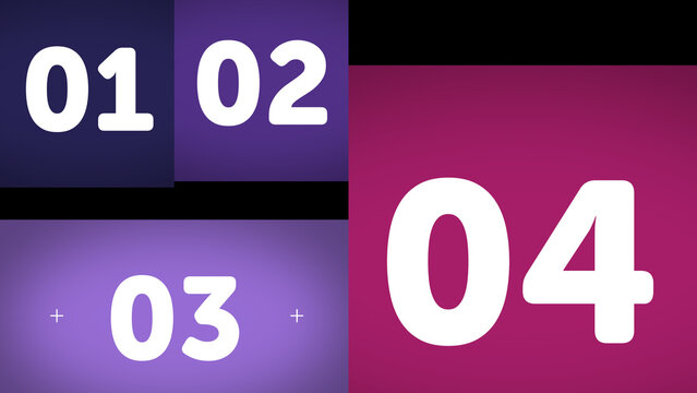 Multiscreen Layout Position X4 24 &ndash; Dynamic Multi Display Animation, Moving Screen Panels Layout, Modern Video Wall Presentation for Media, Technology and Branding Showcase