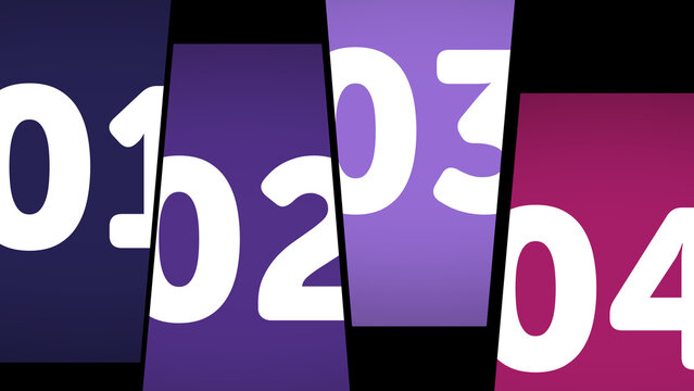 Multiscreen Layout Position X4 55 &ndash; Dynamic Multi Display Animation, Moving Screen Panels Layout, Modern Video Wall Presentation for Media, Technology and Branding Showcase