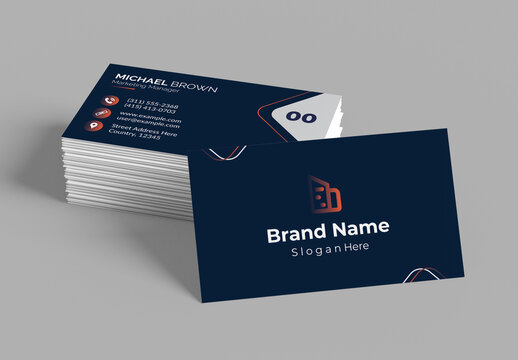 Modern Corporate Business Card Template Design