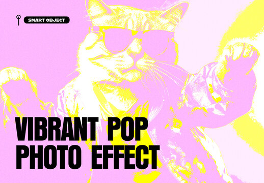 Vibrant Pop Duotone Gradient Photo Effect