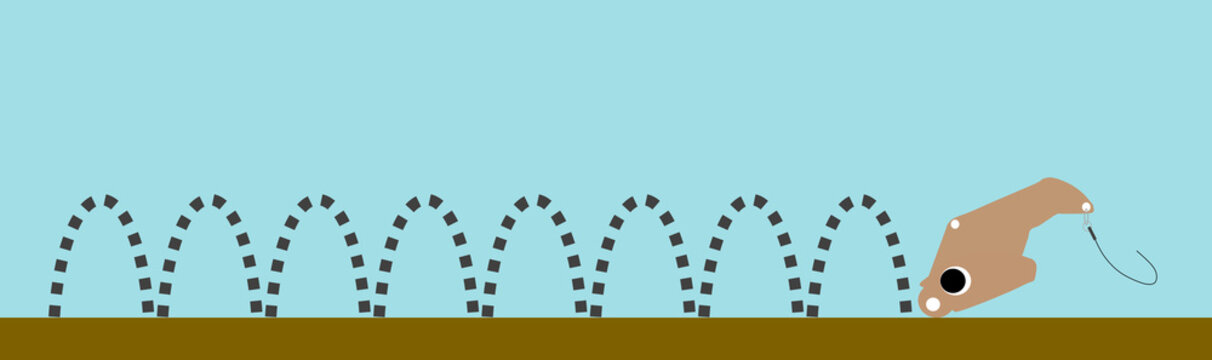 釣りをするイラスト	