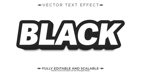 Obraz premium Retro sticker text effect, editable 70s and 80s text style